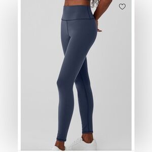 ALO Yoga Airbrush Winter Warm Navy Leggings